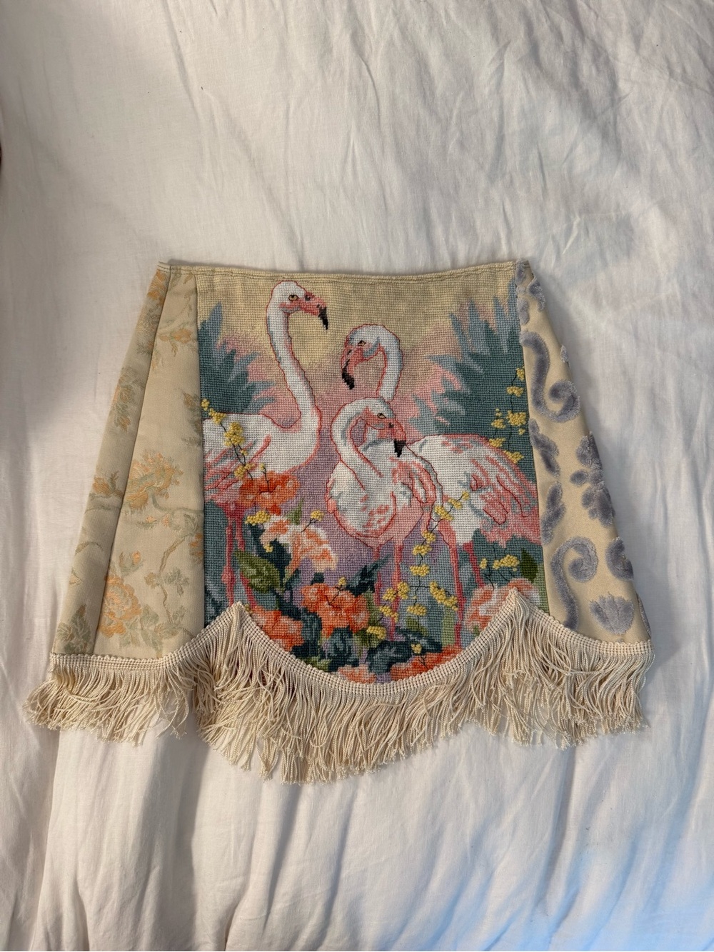 Kristin Mallison Needlepoint Mini Skirt